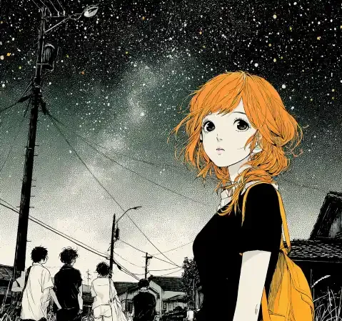 科幻漫画《深空回响》星际探索封面